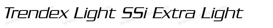 Trendex Light SSi Extra Light Italic字体转换